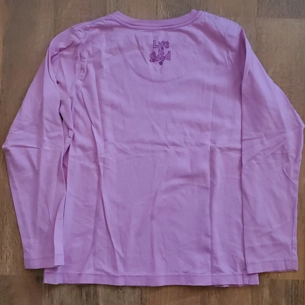 Good Karma Girls‎ Life is Good Pink Long Sleeve Shirt Size 10